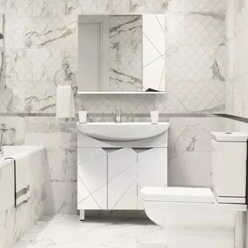 Мебель для ванной Sanstar Каскад 80 белая