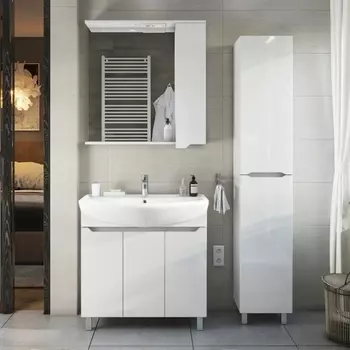 Мебель для ванной Sanstar Лайн 80 белая