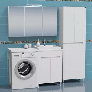 Мебель для ванной СанТа Лондон 60 под стиральную машину, 2 дверцы, R