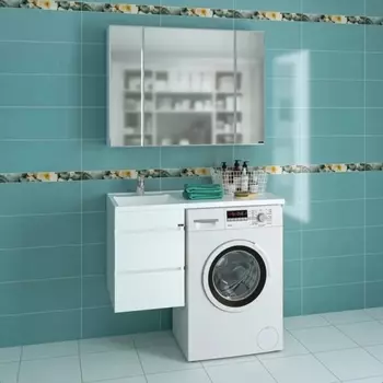 Мебель для ванной СанТа Марс 38 подвесная, для стиральной машины
