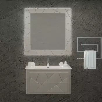 Мебель для ванной Smile Луиджи 90 серая