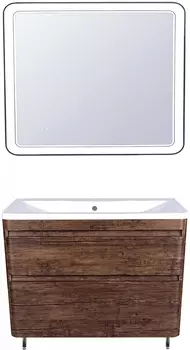 Мебель для ванной Style Line Атлантика 100 Люкс Plus, напольная, старое дерево