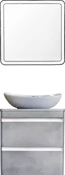 Мебель для ванной Style Line Атлантика 60 Люкс Plus, подвесная, бетон темный