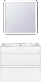 Мебель для ванной Style Line Атлантика 80 Люкс Plus, подвесная, белая