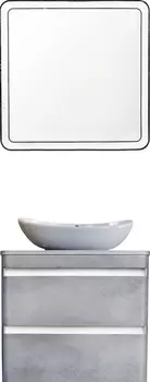 Мебель для ванной Style Line Атлантика 80 Люкс Plus, подвесная, бетон темный