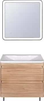 Мебель для ванной Style Line Атлантика 90 Люкс Plus, напольная, ясень перламутр