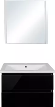 Мебель для ванной Style Line Даймонд 80 Люкс Plus подвесная, черная
