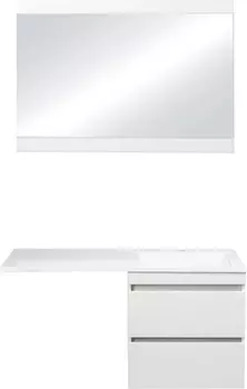 Мебель для ванной Style Line Даллас 120 Люкс Plus подвесная, белая, эмаль R