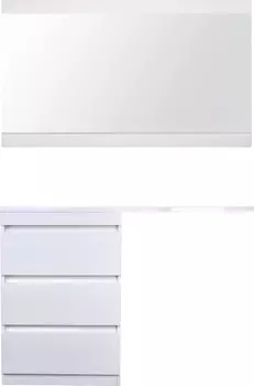 Мебель для ванной Style Line Даллас 130 Люкс Plus напольная, белая, 3 ящика