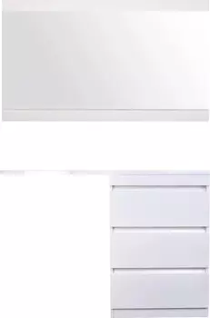 Мебель для ванной Style Line Даллас 130 Люкс Plus напольная, белая, 3 ящика R