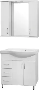 Мебель для ванной Style Line Эко Стандарт №25 82 белая, левая