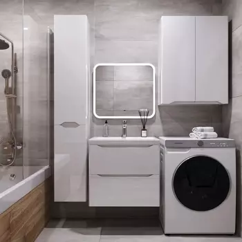 Мебель для ванной Style Line Марелла 60 подвесная, белый глянец