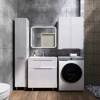 Мебель для ванной Style Line Марелла 70 напольная, белый глянец