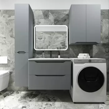 Мебель для ванной Style Line Марелла 80 подвесная, серая