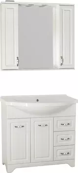 Мебель для ванной Style Line Олеандр-2 90 Люкс, рельеф пастель