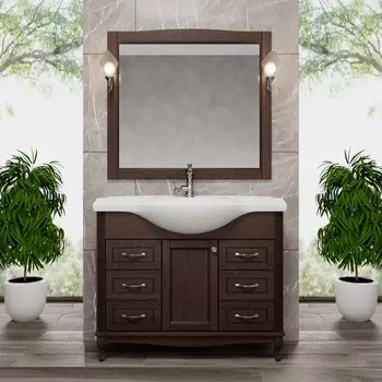 Мебель для ванной ValenHouse Эллина 105 кальяри, 6 ящиков, 1 дверца, ручки хром