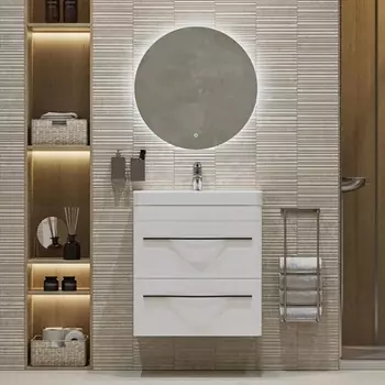 Мебель для ванной Velvex Jill 60 белая матовая