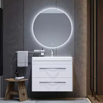 Мебель для ванной Velvex Jill 80 белая матовая