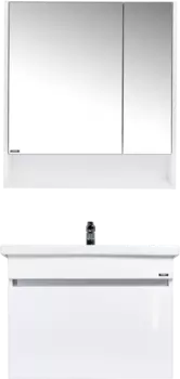 Мебель для ванной VIANT Мальта 80 подвесная, белая, 1 ящик