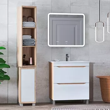 Мебель для ванной Vigo Grani 60 напольная, 2 ящика, дуб сонома