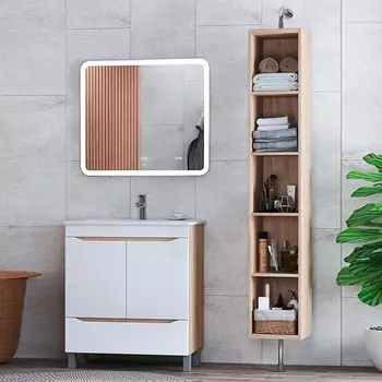 Мебель для ванной Vigo Grani 75 напольная, 2 дверцы, 1 ящик, дуб сонома