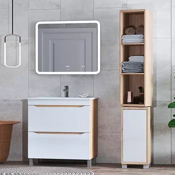 Мебель для ванной Vigo Grani 75 напольная, 2 ящика, дуб сонома