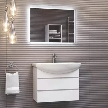 Мебель для ванной Vigo Wing 60 белая матовая, 2 ящика