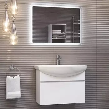 Мебель для ванной Vigo Wing 70 белая матовая, 1 ящик