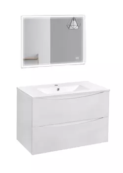 Мебель для ванной Vincea Mia 75 G.White VMC-2MC750GW+VBS-13975+VLM-3VN800