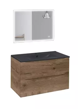 Мебель для ванной Vincea Mia 75 V.Oak VMC-2MC750VO+VBS-13975MB+VLM-3VN800