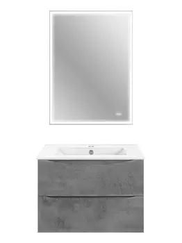 Мебель для ванной Vincea Mia Slim 60 Beton VMC-2MC600S1BT+VBS-13960S1+VLM-3VN600-2