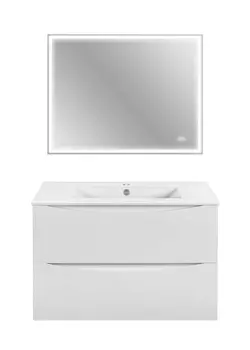 Мебель для ванной Vincea Mia Slim 80 G.White VMC-2MC800S1GW+VBS-13980S1+VLM-3VN800-2