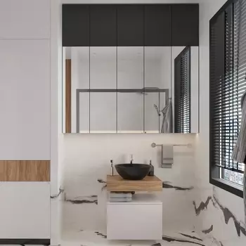 Мебель для ванной VitrA Ольборг 60: столешница 60, без отверстий, дуб французский + тумба 60