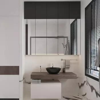 Мебель для ванной VitrA Ольборг 80: столешница 120, без отверстий, дуб карпентер + тумба 80