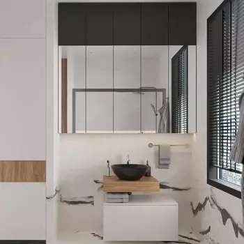 Мебель для ванной VitrA Ольборг 80: столешница 60, без отверстий, дуб французский + тумба 80