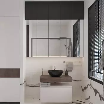 Мебель для ванной VitrA Ольборг 80: столешница 80, без отверстий, дуб карпентер + тумба 80