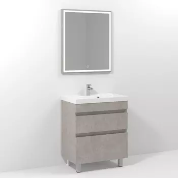 Мебель для ванной Vod-Ok Best 70 напольная, белый камень