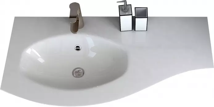 Мебельная раковина Cezares 50153 104х52 L bianco /50153