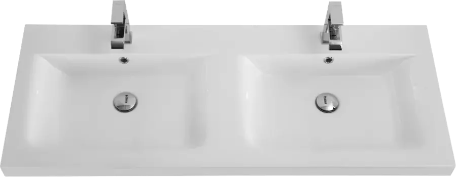Мебельная раковина Cezares Eco 120 см, двойная CZR-1200/480-2-LV-MR-ECO