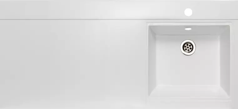 Мебельная раковина Runo Solo Grande Gamma 105 R, белая 00-00000077