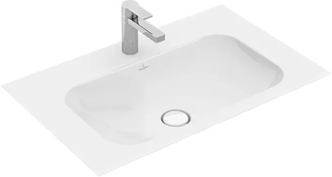 Мебельная раковина Villeroy & Boch Finion 416484RW stone white, ceramicplus, со скрытым переливом