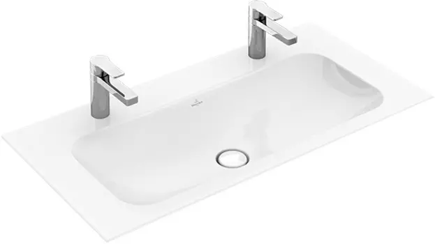 Мебельная раковина Villeroy & Boch Finion 4164A1R1 alpin, ceramicplus, без перелива