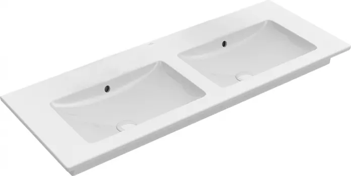 Мебельная раковина Villeroy & Boch Venticello 130 см, без отверстия для смесителя, альпийский белый ceramic plus 4111DJR1