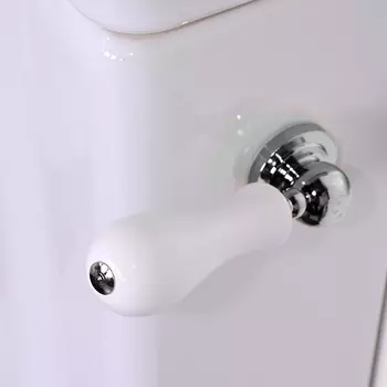 Механизм слива для бачка моноблок Kerasan 754290cr/756990 с боковой ручкой, хром 754290cr / 756990