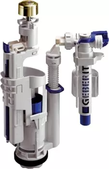 Механизм смыва для бачка Kerasan 7509K1 Geberit золото
