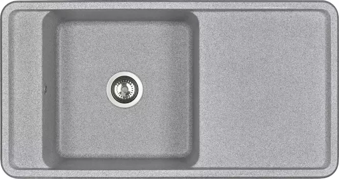 Мойка кухонная Акватон Беллис 97 серая 1A725132BS230