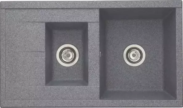 Мойка кухонная Акватон Делия 87 серая 1A716232DE230