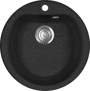 Мойка кухонная AquaGranitEx M-07 черная M-07 (308)