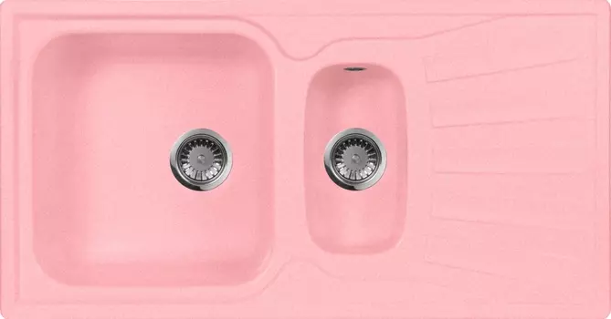 Мойка кухонная AquaGranitEx M-09к розовая M-09К (315)