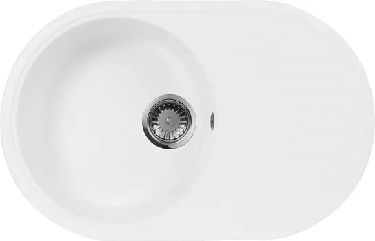 Мойка кухонная AquaGranitEx M-18 белая M-18 (331)